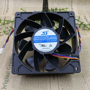 SJ SG121238BS 120 × 120 × 38 mm Antminer Cooling Fan 12V 2.7A S7 S9 D3- show - Picture 1 of 4