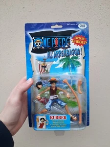 ONE PIECE ALL'ARREMBAGGIO Rubber Monkey D Luffy Action Figure Vintage Gig 1999 - Foto 1 di 2