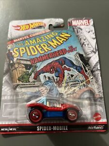 Hot Wheels Premium Marvel Amazing Spider-Man Mobile Buggy Hammerhead Comic Book