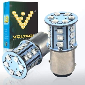 1156 Bombilla LED para señal de giro Luz trasera Marcador lateral Bombilla 6000K Blanca 2 piezas - Imagen 1 de 7