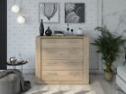 Brand New Modern Bedroom Idea ID-10 Chest of Drawers in Oak San Remo 100cm