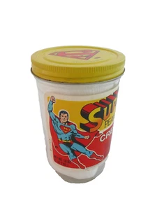 Vintage 1981 Superman Creamy Peanut Butter Jar - 18 OZ - DC Comics EUC (7) - Picture 1 of 6