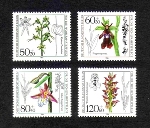 West Berlin 1984 Orchids complete set of 4 values (SG B686-B689) MNH - Picture 1 of 1