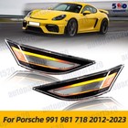 For Porsche 991 981 718 2012-2023 Side Marker Turn Signal Light Indicator Pair
