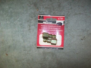 1 paquete de enchufe acoplador hembra Milton parte # S784 estilo T 1/4 NPT - Imagen 1 de 2