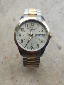 Timex South Street Sport 36mm Silver Brass Stainless Steel Case with Two-Tone... - Picture 1 of 3