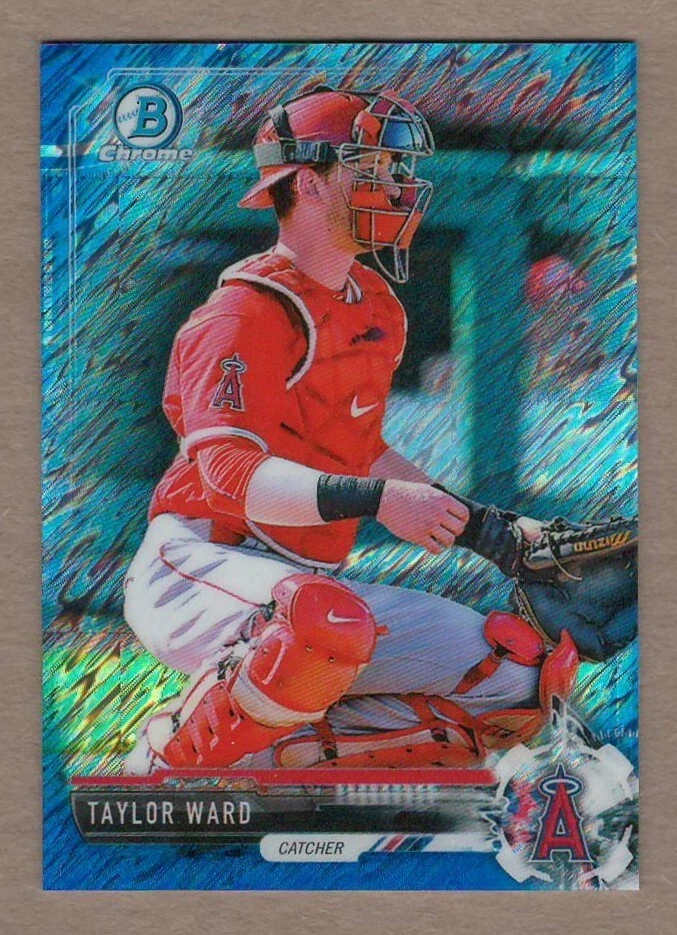 TAYLOR WARD 2017 Bowman Chrome Mini Prospects BLUE SHIMMER REFRACTOR #058/150 - Image 1 of 1