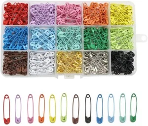 Small Safety Pins 27MM Metal Assorted Safety Pin Stationery Craft sewing Hemming - Picture 1 of 11
