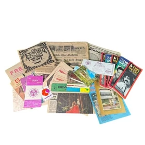 Vintage HAWAIIAN TOURIST Lot 1970s Brochures Local Newpapers Postcards Menus - Picture 1 of 10