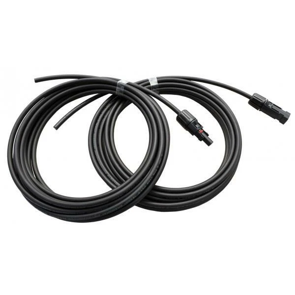 PAIR OF 5M SINGLE CORE EXTENSION CABLE LEADS 4.0MM FOR SOLAR PANELS AND SOLAR CH - Image 1 of 1
