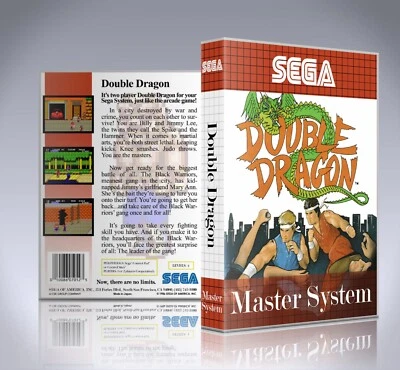 Sega Master System Case - NO GAME - Double Dragon - Image 1 of 3