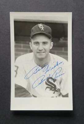 Винтажная бейсбольная открытка с подписью Билли Пирса из Chicago White Sox - Изображение 1 из 2