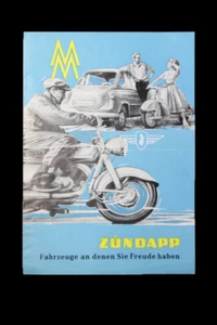 1 x Old Print Zündapp Motorcycle Oldtimer Car Vintage Advertisement Advertising - Picture 1 of 4