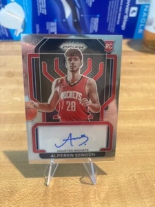 2021-22 Alperen Sengun Panini Prizm Auto Autograph RC Rookie KEVIN DURANT Rocket - Picture 1 of 2