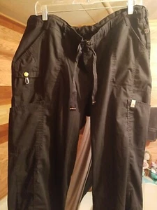 WONDERWINK XL BLACK SCRUB PANTS! EUC!! MEDICAL DENTAL VET TECH ๐ท ๐ - Picture 1 of 8