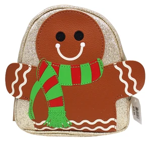 Bath & Body Works Lebkuchen Tasche Make-up Kosmetik Gold Glitzer Weihnachten Urlaub - Bild 1 von 5