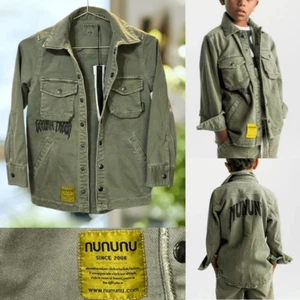 Nununu Control Freak Deconstructed Snap Button Down Shirt Size 8-9 Years - Picture 1 of 15