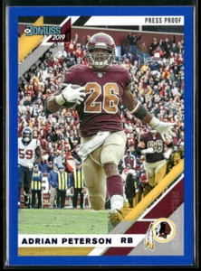 Adrian Peterson 2019 Donruss Press Proof Blue #250V - Washington Redskins - Picture 1 of 2