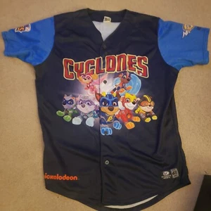 Brooklyn Cyclones Jersey Sz 48 Paw Patrol Nickelodeon #9 Tommy Wilson Game Worn - Picture 1 of 5