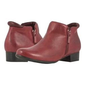 TROTTERS Burgundy Soft Leather Ankle Boots Ankle Bootie Size 11 NWOB Red Boots - Picture 1 of 11