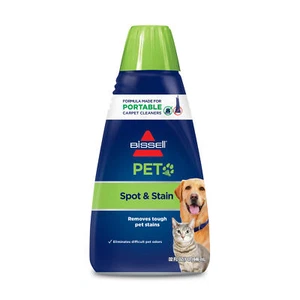 BISSELL 2X Pet Stain & Odor Portable Carpet Cleaning Machine Formula 32oz | 74R7 - Picture 1 of 8