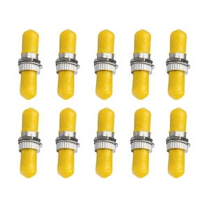 10 Pcs Adaptateur Fibre Optique ST vers ST Monomode Single Câble Connecteur Coupleur - Photo 1/5