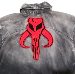 Skull Mandalorian Boba Fett Star Wars Symbol Embroidered Iron-on Sew-on Patches - Picture 1 of 6