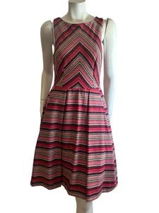 Eva Franco  Anthropologie Valentin Stripe Dress Size: 4 - Picture 1 of 9
