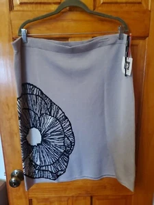 ANNE KLEIN Women's Plus Size 2X Stretch Pencil Skirt Gray Viscose Blend NWT $99 - Picture 1 of 8