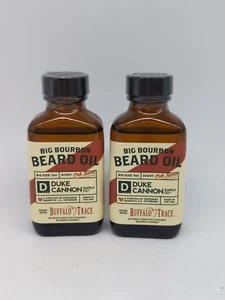 2 Pack Beard Oil Duke Cannon Big Bourbon  Bourbon Oak Barrel Scent 3oz - Picture 1 of 1