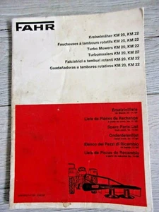 DEUTZ FAHR KREISELMÄHER KM 20 , KM 22 Ersatzteilliste Original - Bild 1 von 3