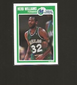 1989-90 FLEER HERB WILLIAMS #37 NRMT SHARP CARD