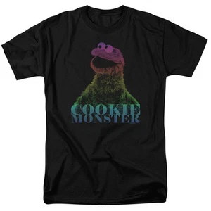 SESAME STREET COOKIE MONSTER HALFTONE Licensed Men's Graphic Tee Shirt SM-6XL - Picture 1 of 2