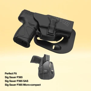 P365 9mm 3.1" Holster for Sig Sauer P365 Sig P365 Micro-Compact P365 SAS Holder - Picture 1 of 7