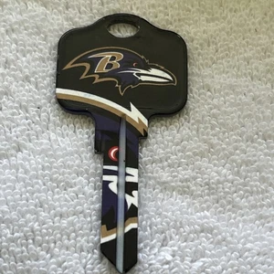 NFL Baltimore Ravens KW1/10 Uncut House Key Blank - Imagen 1 de 2