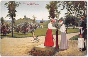 Indian Mounds, St. Paul, Minnesota 1905 Sweet Bros. Vintage Postcard - Picture 1 of 2
