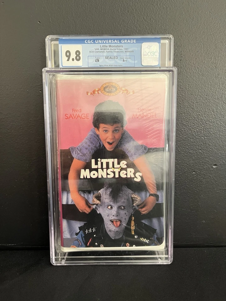 CGC 9.8 A++ Little Monsters VHS Movie Clam Shell Case Sealed Graded - Image 1 of 2