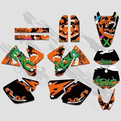 Graphics Decals Deco Kit For KTM 125 200 250 300 380 400 450 EXC 1998 1998 2000 - Image 1 of 4