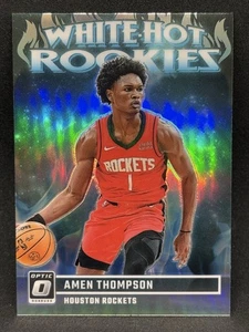 Amen Thompson 2023-24 Donruss Optic White Hot Rookies #9 Prizm - Rockets - Picture 1 of 2