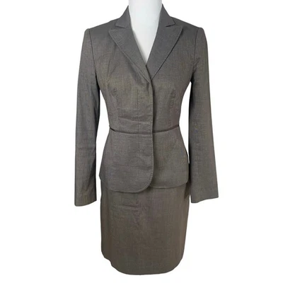 Banana Republic Size 4/6 2-Piece Skirt Suit w/ Blazer Jacket Stretch Career Work - Image 1 of 4