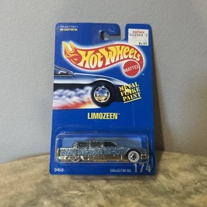 Hot Wheels Limozeen Metal Flake Paint #174 MOC 1990 Release Vintage - Picture 1 of 3