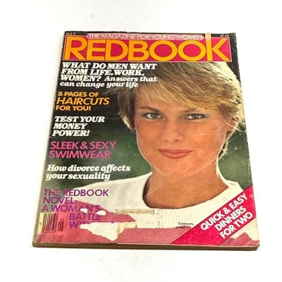 REDBOOK Magazine May 1980 What Do Men Want 80s Haircuts Sexy Swimwear Dinners - Image 1 of 2