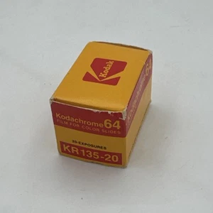 Kodak Kodachrome64 Color Film Expired 1982 Vintage KR135-20 New Sealed Box KR - Picture 1 of 3