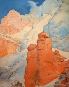 Southwestern Desert Canyon Wall Art – Red Rock Poster -... - Picture 1 of 7