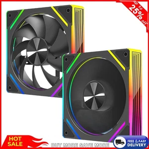 Daisy Chain Case Fan Low Noise 4 Pin PWM Case Fan for Cases CPU Liquid Coolers - Afbeelding 1 van 24
