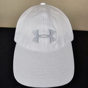 Cappello Under Armour berretto cinturino schiena bianco grigio logo ricamato donna donna - Foto 1 di 18