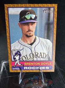 2024 Topps Heritage ’76 Throwback Brenton Doyle #39/76 - Colorado Rockies - Picture 1 of 2