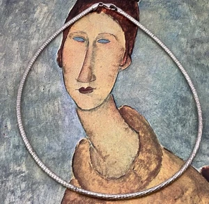 New Sterling Milor Rigid Necklace - Picture 1 of 4