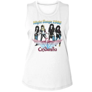 Cinderella Night Songs 1986 Band Photo Women's Muscle Tank T Shirt Rock Music - Picture 1 of 5