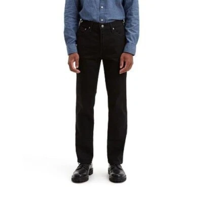 Jeans elástico Levi's masculino grande e alto 541 atlético ajuste tapper 44 x 30 preto - Imagem 1 de 4